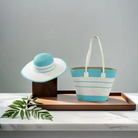 Sac et chapeau de plage