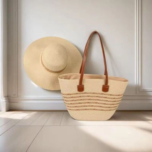 Sac et chapeau de plage