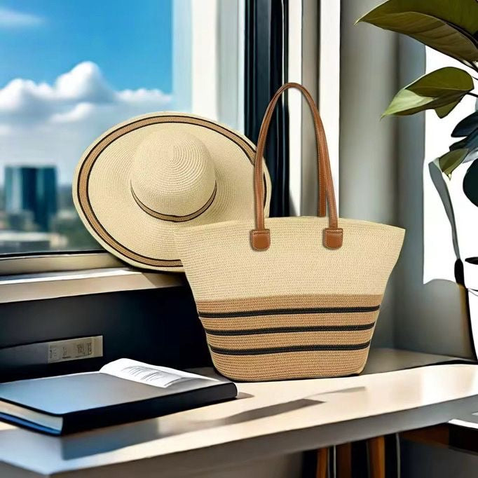 Sac et chapeau de plage