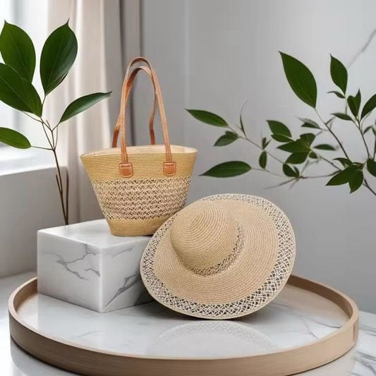 Sac et chapeau de plage