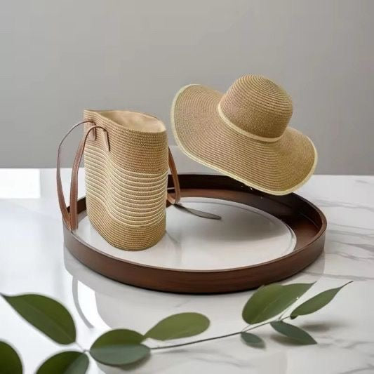 Sac et chapeau de plage