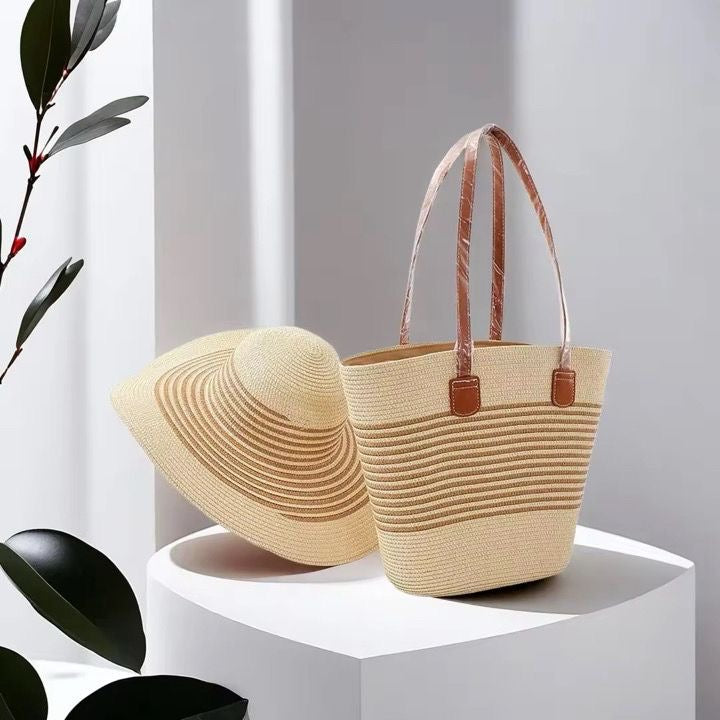Sac et chapeau de plage
