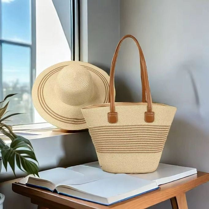 Sac et chapeau de plage