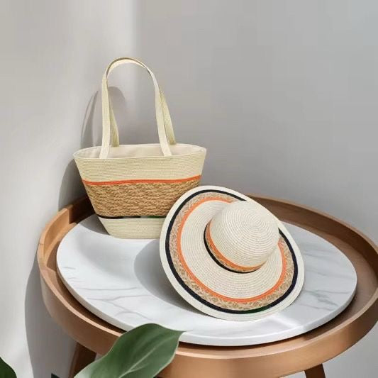 Sac et chapeau de plage