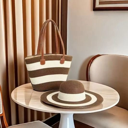 Sac et chapeau de plage