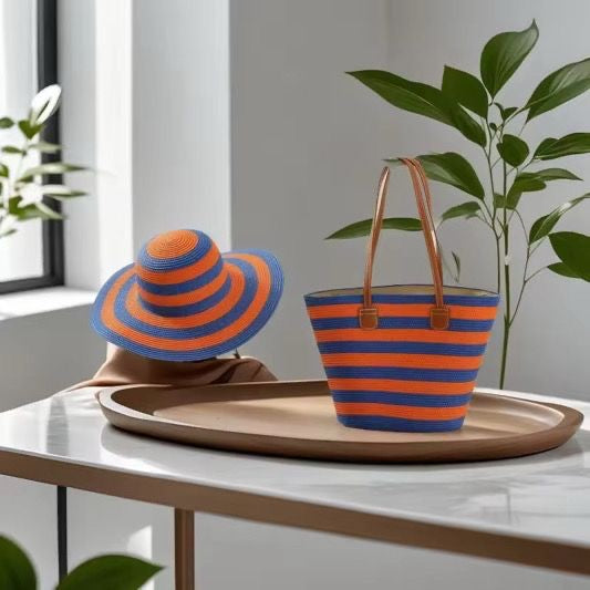 Sac et chapeau de plage