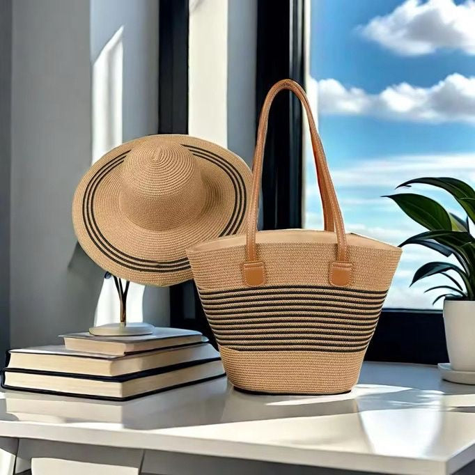 Sac et chapeau de plage