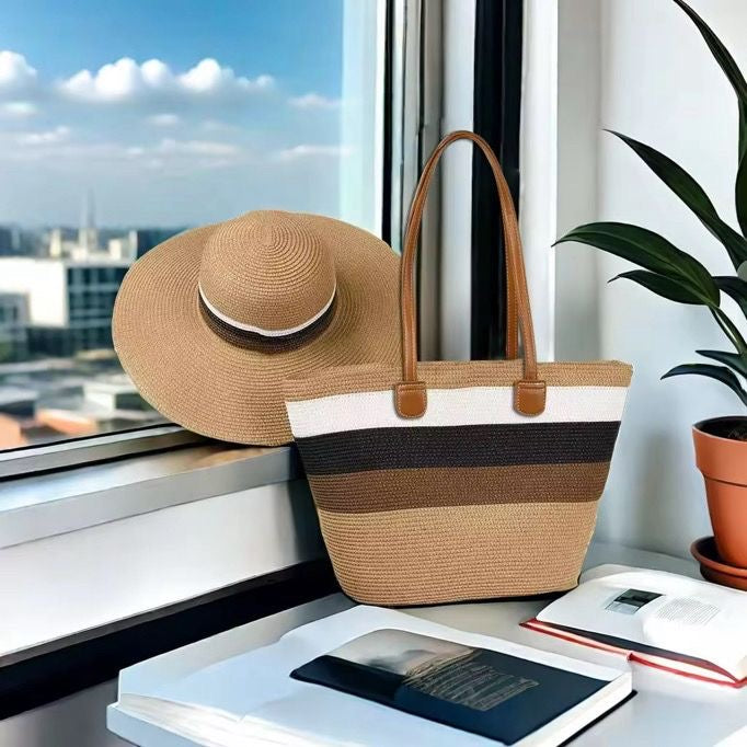 Sac et chapeau de plage